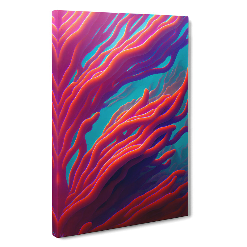 Floating Coral - Wrapped Canvas, 76cm H x 50cm W x 3cm D