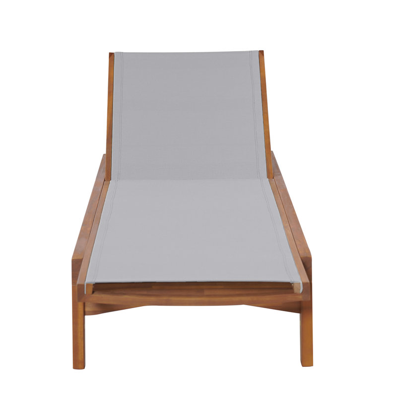 Chaise longue d'extérieur, Gris