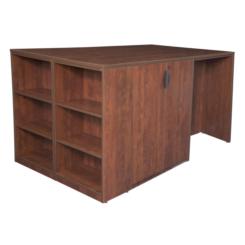 Nebih 6-Shelf Open workstation, Cherry