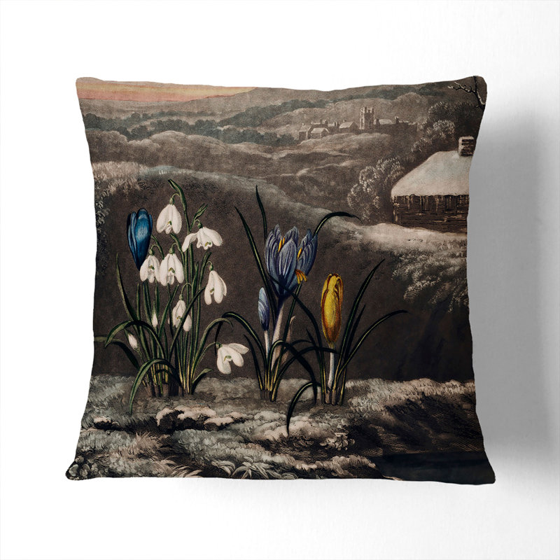 Square Cushion, 40cm H x 40cm W x 15cm D, White