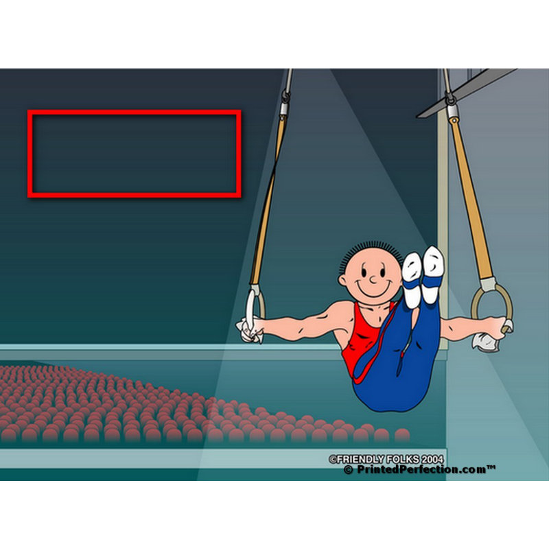 Gymnastique personnalisée - Porte-clés en acrylique pour homme, Oui