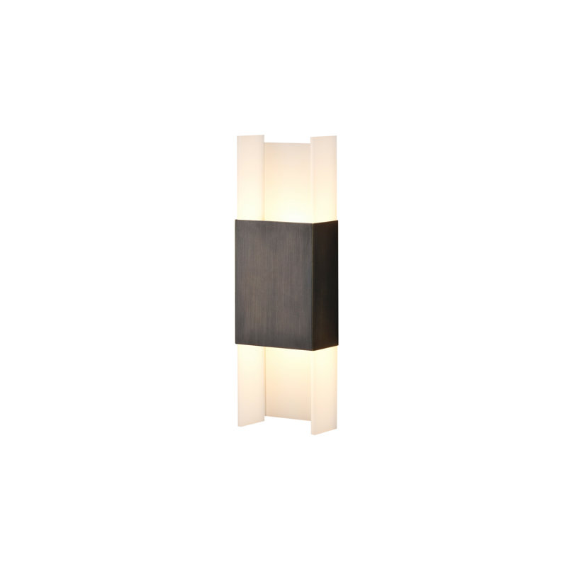 Ansa LED Flush Mounted Sconce, Oiled Bronze, 3500K (Cool)