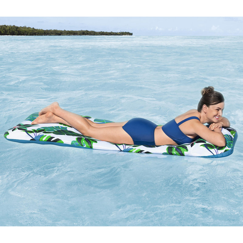 H2OGO! Chaise de piscine gonflable tropicale Blissful Drifter
