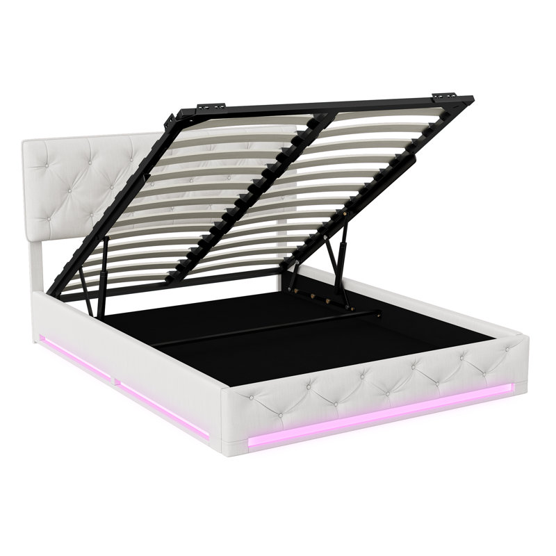 Upholstered Ottoman Storage Bed, European Double (140 x 200 cm)
