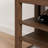 Nordic-Style Bench, Adjustable Height, Brown And Rubberwood, Concealed Storage For Keys Stool, Height-Adjustable, , Shoe Polish