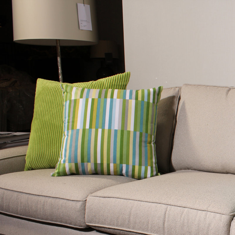 Waverly Abstract Cotton Throw Pillow, Marine
