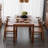 Nut-brown Rectangular Solid Wood Dining Table