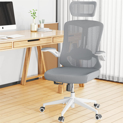 Maegan Home Ergonomic Office Chair With Adjustable Headrest & Lumbar Support, Swivel High Back Computer Chair, Breathable Mesh Desk Chair, PU Silent W -  Inbox Zero, CFB23672C7F3420C8816F59E4CC8FD1E