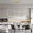 Modern Dimmable LED Chandelier Linear Chandeliers for Living Room Dining Room Kitchen Island(2-Light)-1251072438