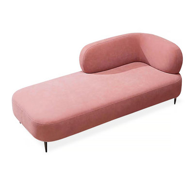 Italian-Style Very Simple Chaise Longue Fabric Single Sofa Beauty Couch