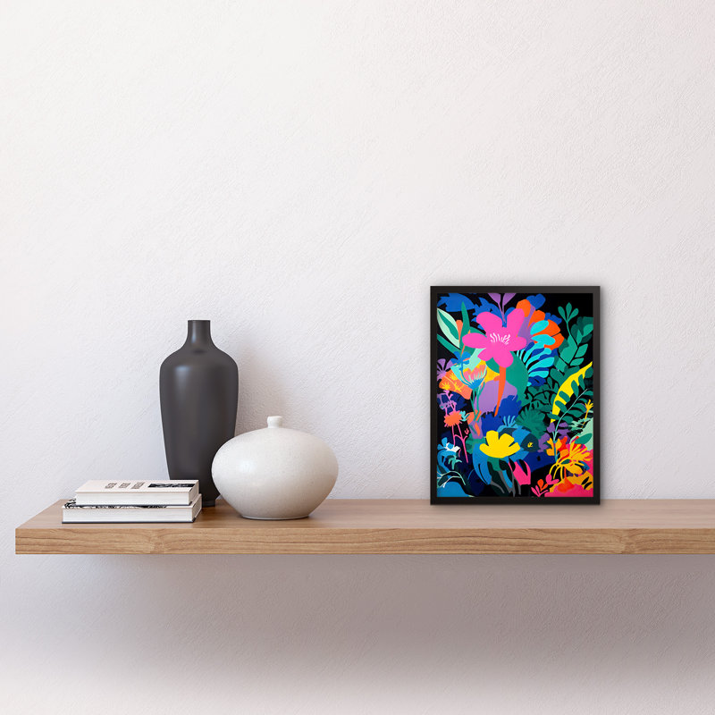 Adelmino Henri Matisse Inspired Floral Landscape Vibrant - Single Picture Frame Print