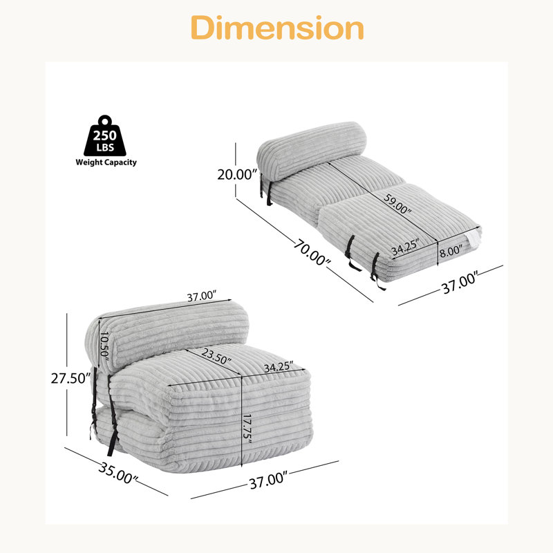 Fauteuil à billes d'intérieur pliable