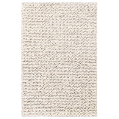 Tapis ivoire en laine / viscose Niels