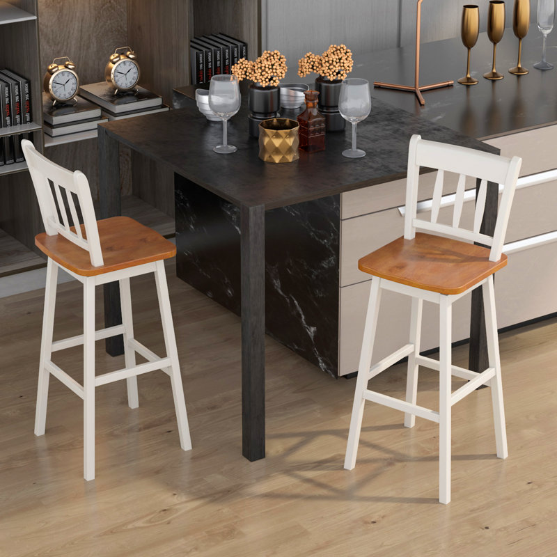 Alvesta Counter Stool with Solid Wood Frame