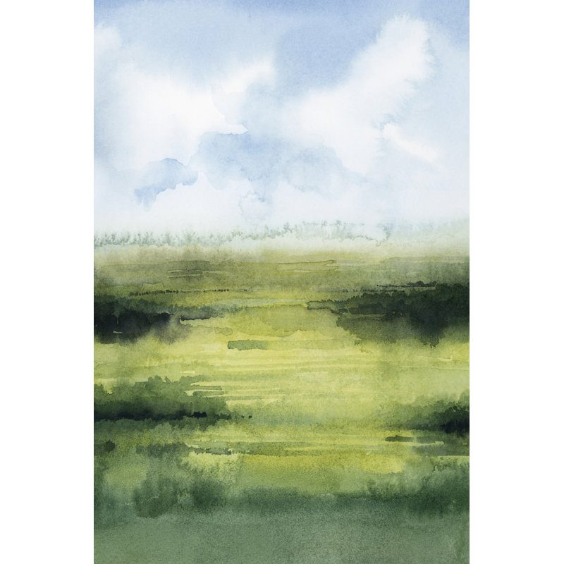 Fenland Glow II by Grace Popp - Painting, Black Floater Framed, 76cm H x 51cm W
