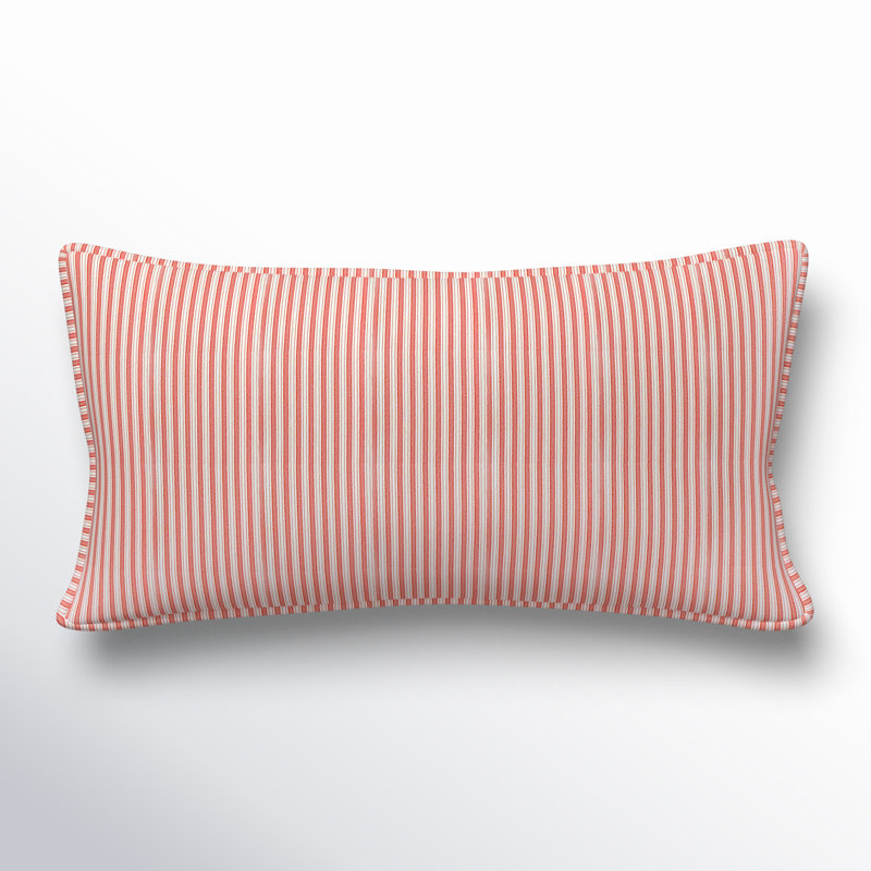 Oreiller Edan Nolhan Concorde, Rectangle H 14 po x l 26 po, Rouge, Plumes