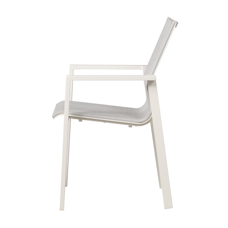 High Back Dining Chair-Set Of 4, Silver Gray, Silver Gray