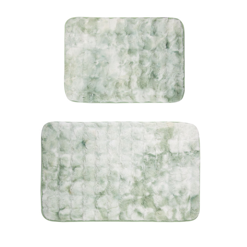 Tapis pour salle de bain Kylar, Sauge