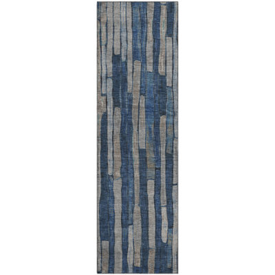 Premium Machine Washable Kumbhar AMF1301 Stripes Rug
