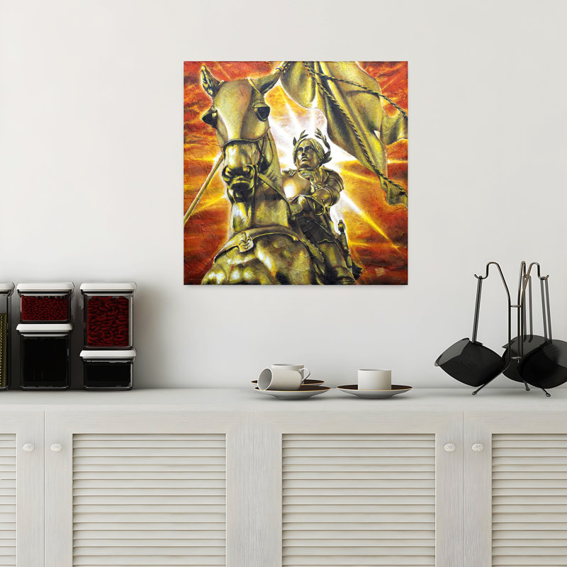 Art contemporain Art cheval contemporain, H 18 po x l 18 po