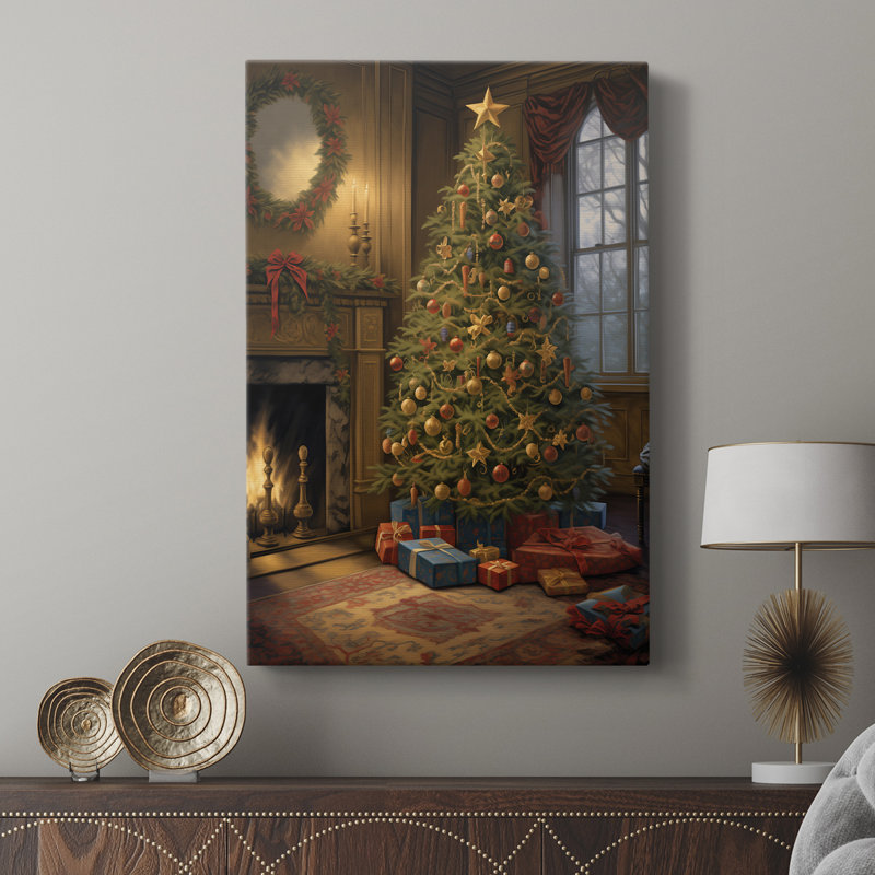 Art de Noël des Fêtes de Noël - galerie Cavas sur mesure, H 27 po x l 18 po