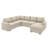 Chasidi U-Shaped Sectional Sofa Bed Pull Out Sleeper Couch With Storage Chaise-2117907378