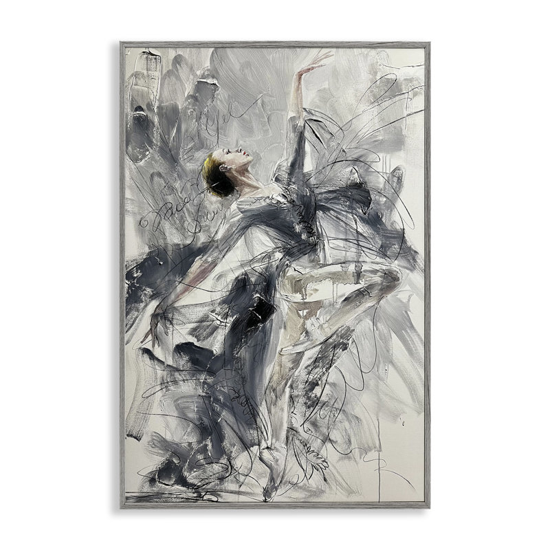 Giclée encadrée, par Lucille Lee, Gris, H 18 po x l 12 po
