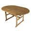 Oval Wooden Extendable Outdoor Dining Table