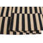 Tapis géométrique beige / noir en laine noué à la main à motif géométrique 5 pi 7 po x 8 pi 1 po Cedorah