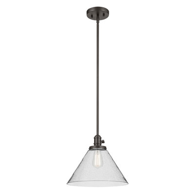Luminaire suspendu conique 1 lumière 11,75 po