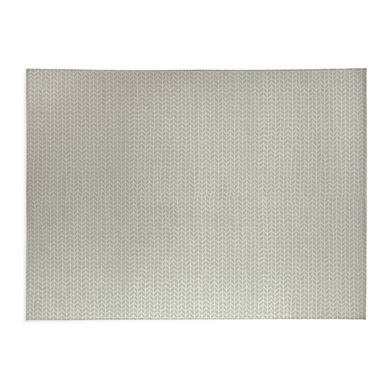 Chevron Feather Chimi Kids Play Mat, Light Green, Rectangle 24" x 36"