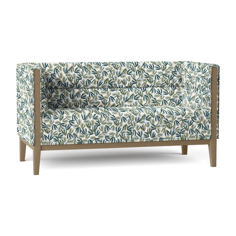 Causeuse Dyson, Perigold Palmetto Verdigris, Chêne français