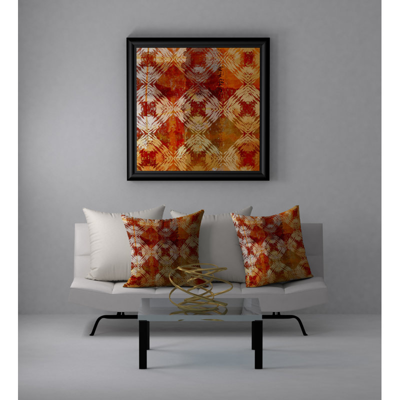 Geometric Reversible Throw Pillow, 24" x 24"
