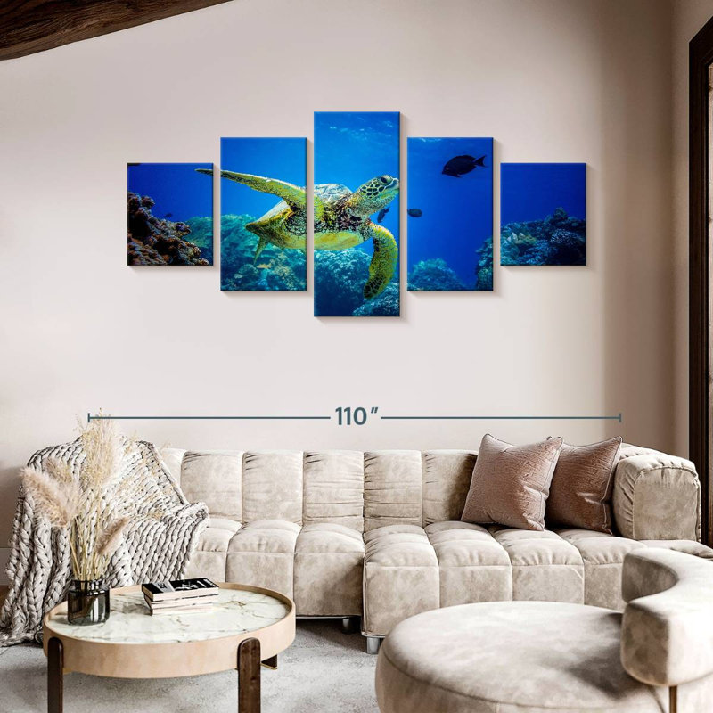 Glowing Turtle, 42" H x 92" W
