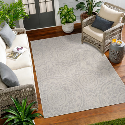 Outdoor-Teppich Ashfaq in Beige/Grau