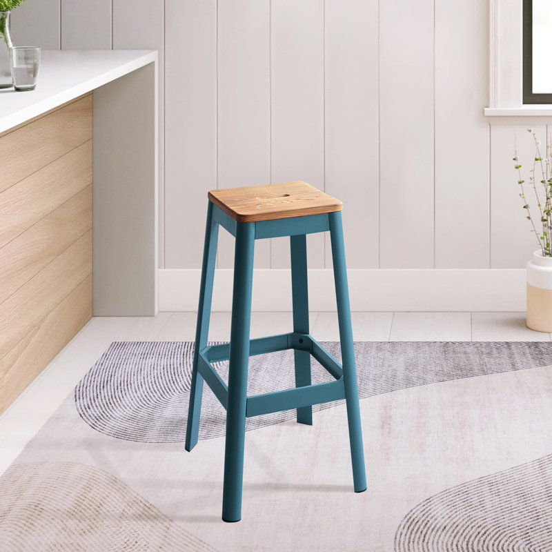 Tabouret de bar 30 po Kerr, Bleu