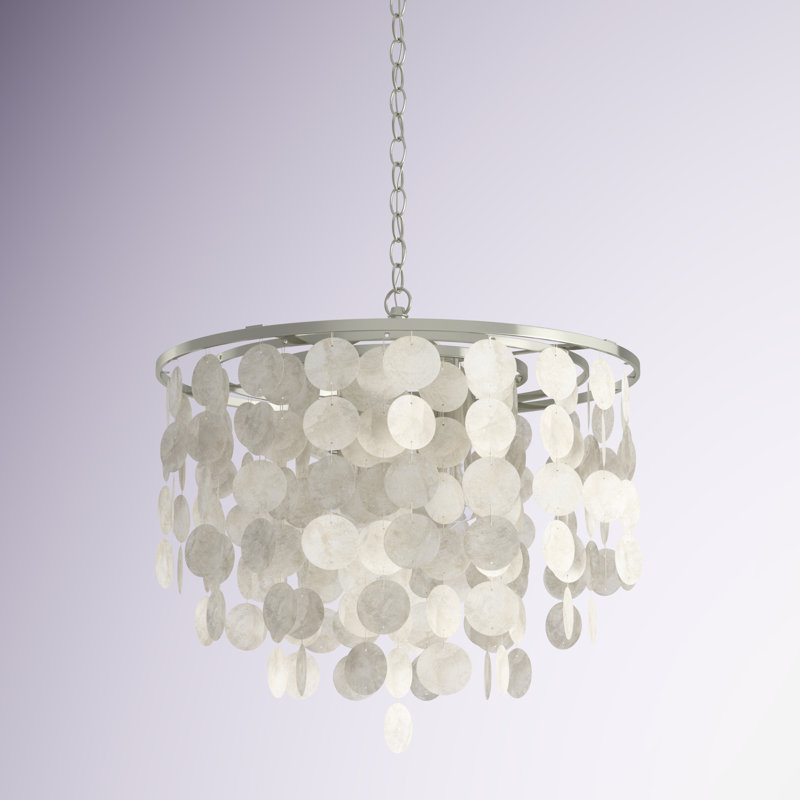 Icarus 3 - Light Dimmable Tiered Chandelier, Satin Nickel
