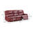 2-piece Upholstered Reclining Sofa Set Red