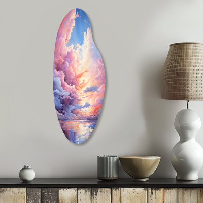 Roby - Clouds Curved Shape Metal Wall Sculpture