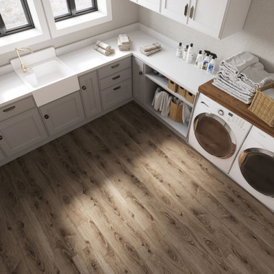MaxCore Ultra 28mil x 7.3" W x 48" L Click Lock Luxury Vinyl Plank Flooring
