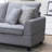 Gabriella 99.5"W Light Gray Fabric Sectional Sofa With Left-Facing Chaise And Storage Ottoman-1947824972