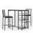 Brune 3 - Piece Dining Set-732669150