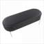 Banc de rangement FlowLuxe Contemporary Glam Onyx