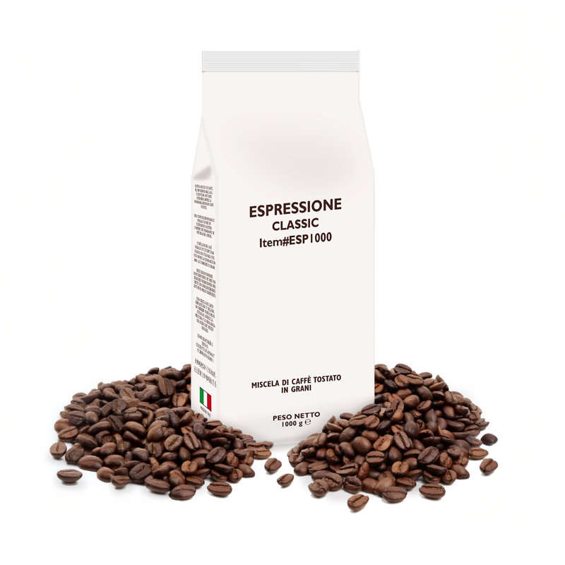 Espressione 1 Kilo (2.2 Lbs.) Espressione Whole Bean Classic Espresso Blend Coffee