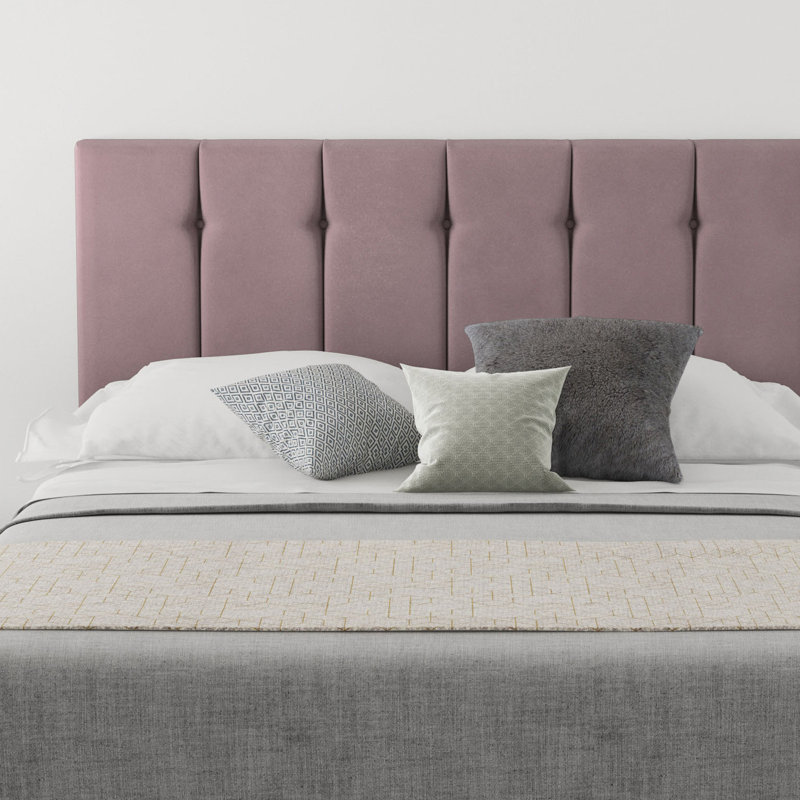 Wendover Upholstered Headboard, Single (3'), Velvet Blush