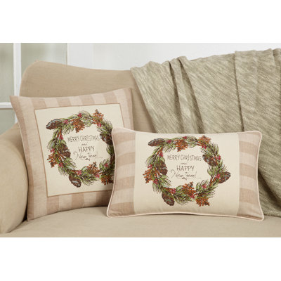 Coussin Glory Collection «Merry Christmas Happy New Year»
