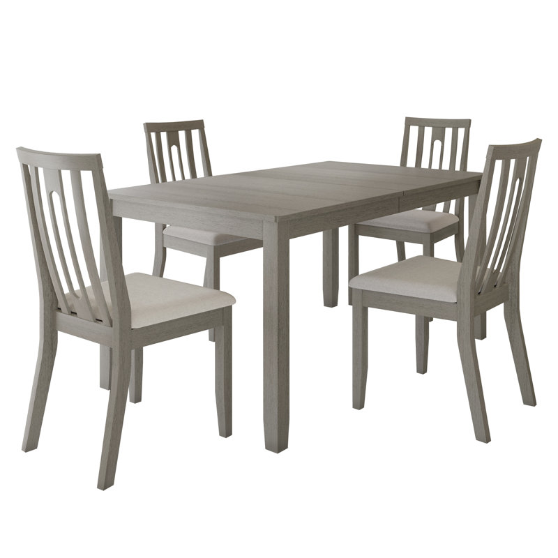 Ocossio 4 - Person Four Leg Dining Set, White