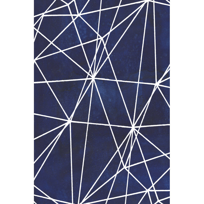 Indigo Pattern V by Grace Popp - Wrapped Canvas Painting, 46cm H x 30cm W x 3.8cm D