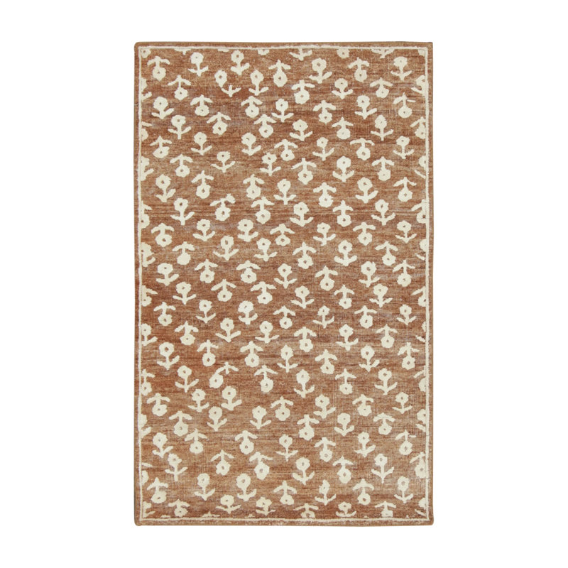 Handmade Silk Floral Area Rug