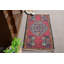 Tapis bohémien vintage rétro tissé à la main avec un superbe motif géométrique rouge pour les entrées